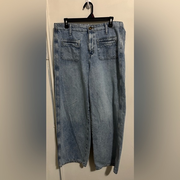 Old Navy Denim - Old Navy Jeans Womens Size 12 High Rise Baggy Wide Leg Drapey Denim